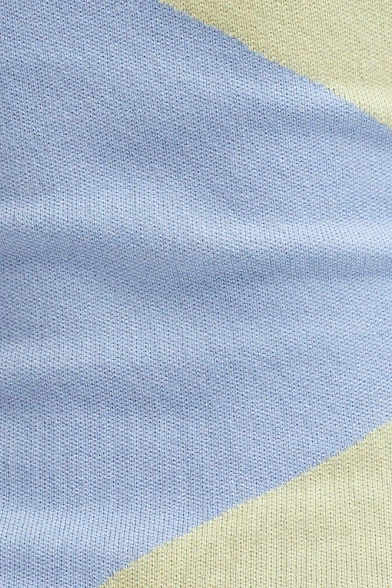 Abstract Print Knit Dress Evening Mini - Image 7