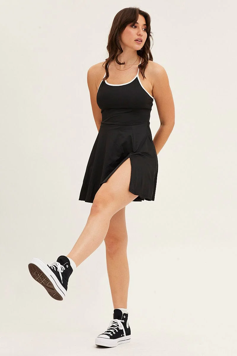Black Activewear Dress - Image 3