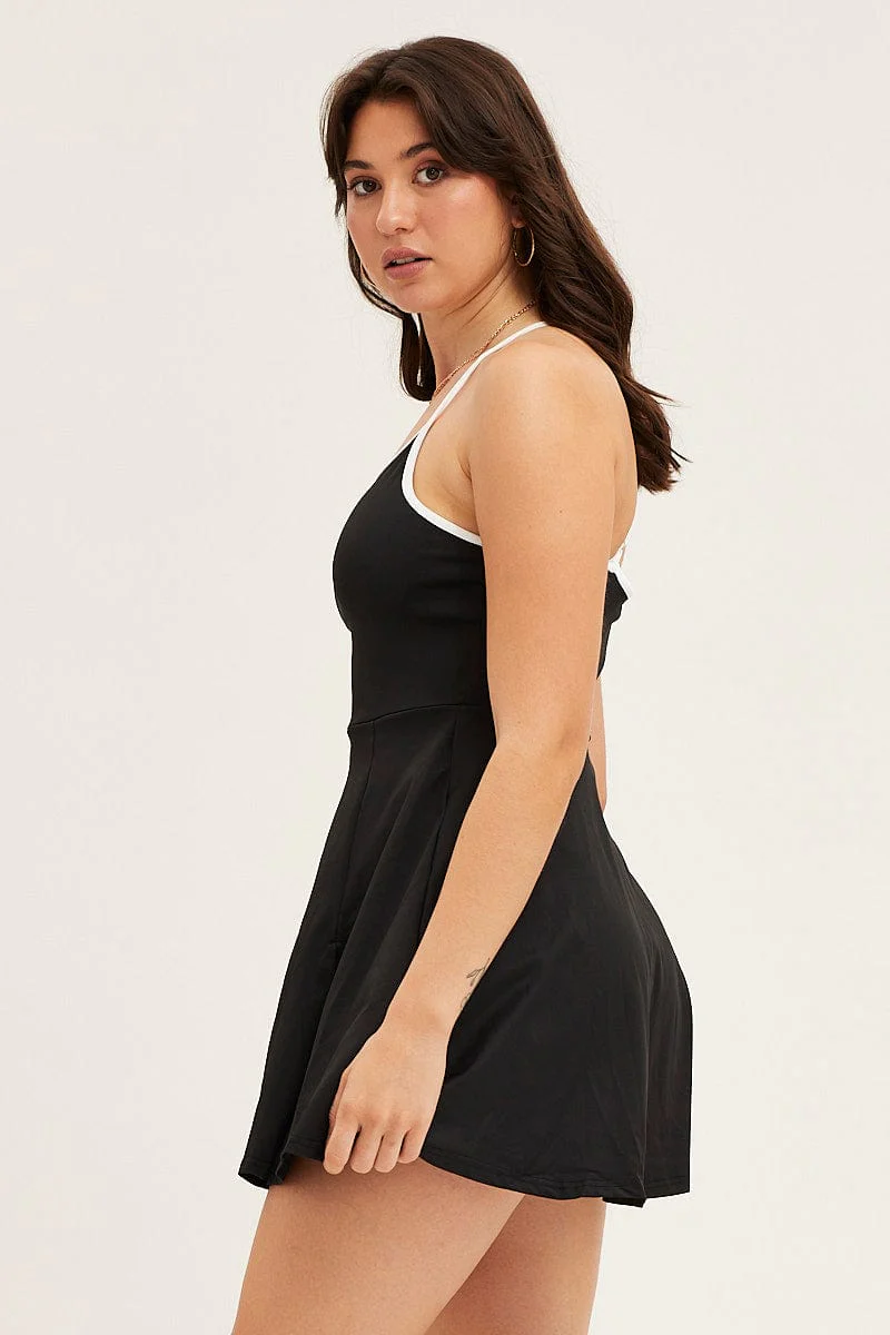 Black Activewear Dress - Image 5