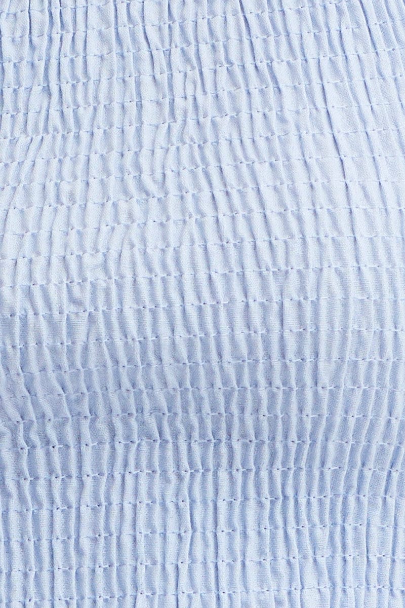 Blue Crop Top Short Sleeve - Image 6