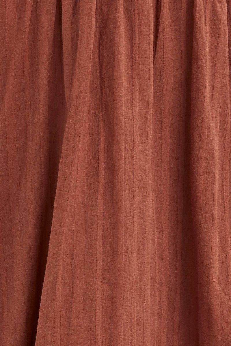 Brown Midi Dress Long Sleeve Evening - Image 6