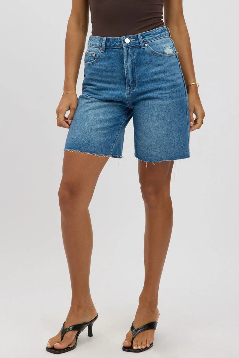 Denim Jorts Mid Rise - Image 3
