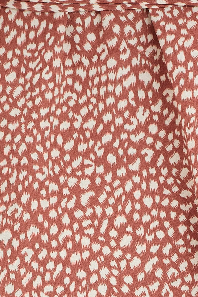 Geo Print Bell Sleeve Top - Image 6