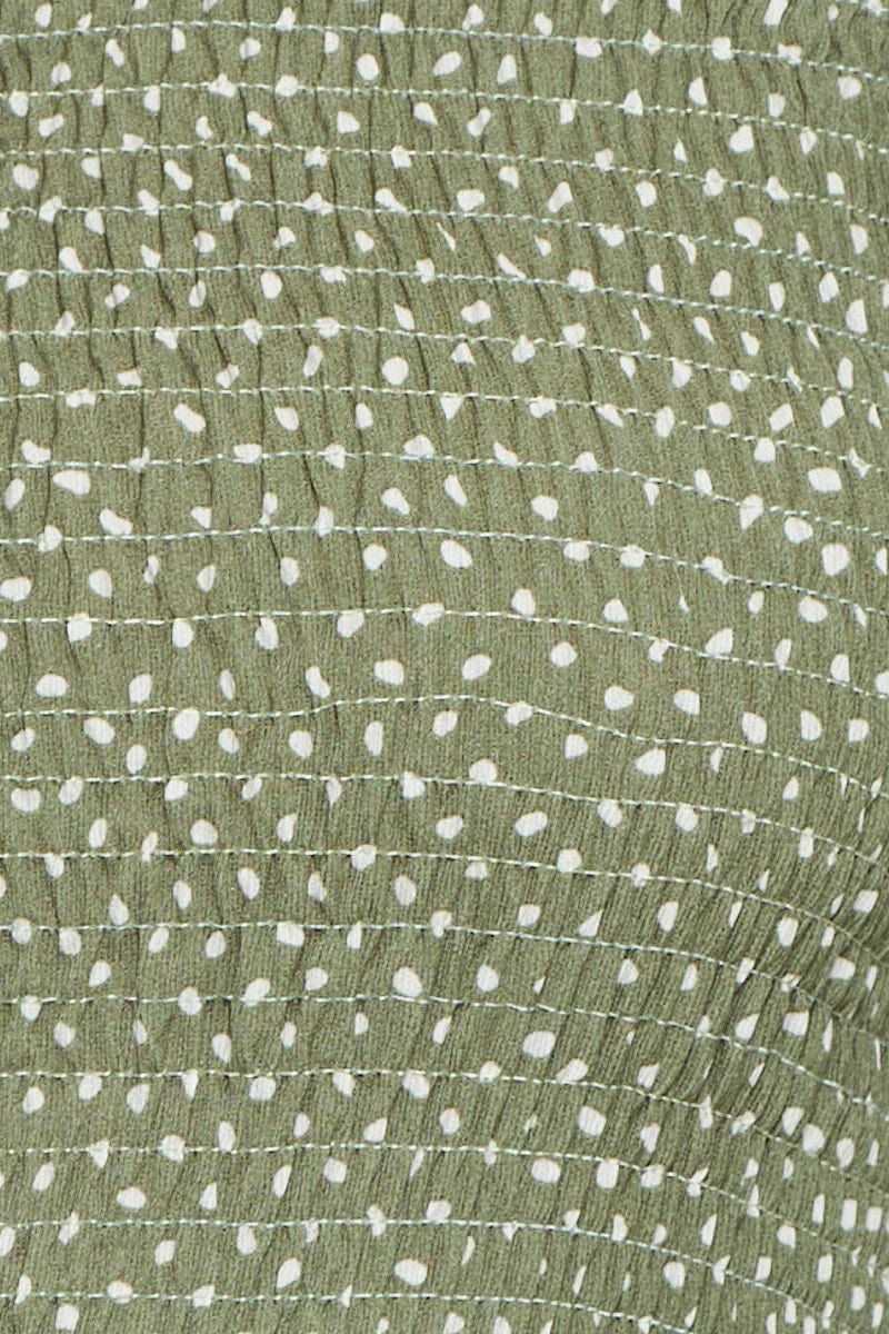 Geo Print Crop Top Three-Quarter - Image 6