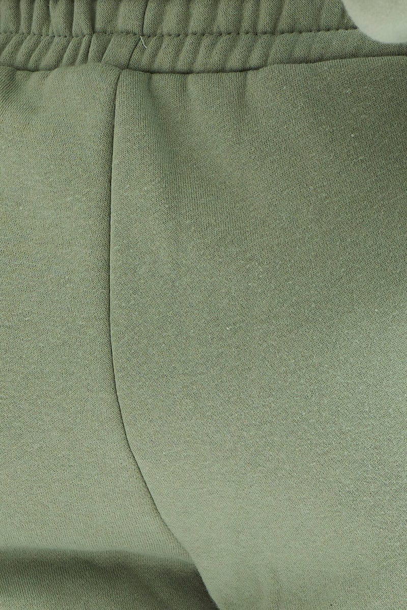 Green Track Pants High Rise Unisex - Image 6