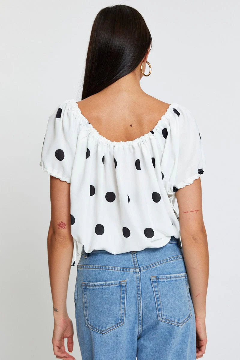 Polka Dot Crop Top - Image 5