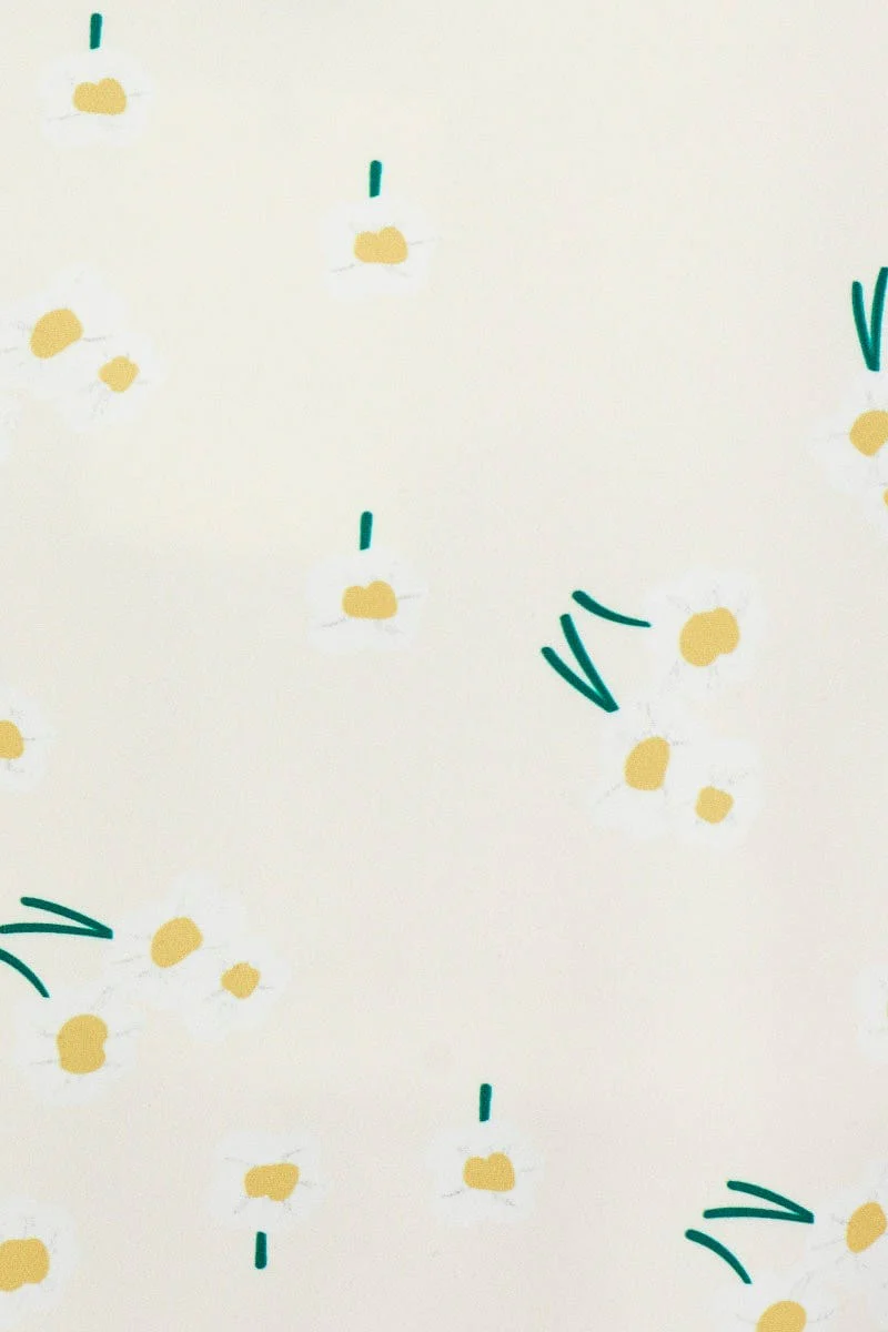 Print Front Split Mini Skirt - Image 12