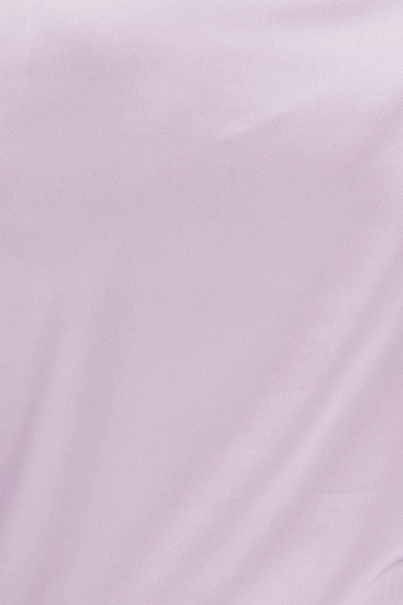 Purple Satin Jacket Long Sleeve - Image 5