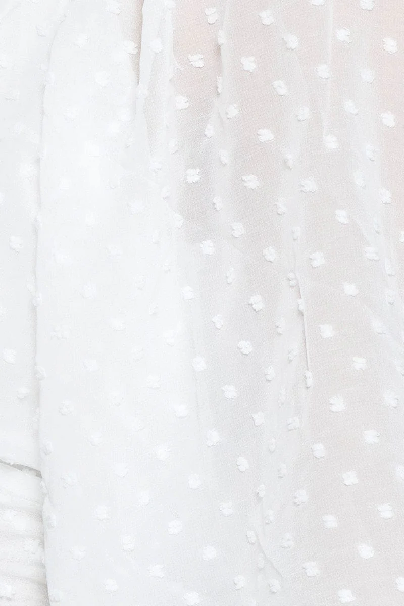 White Crop Top Long Sleeve - Image 6